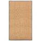 VIDAXL ROORMAT lavabile 90x150 cm Crema