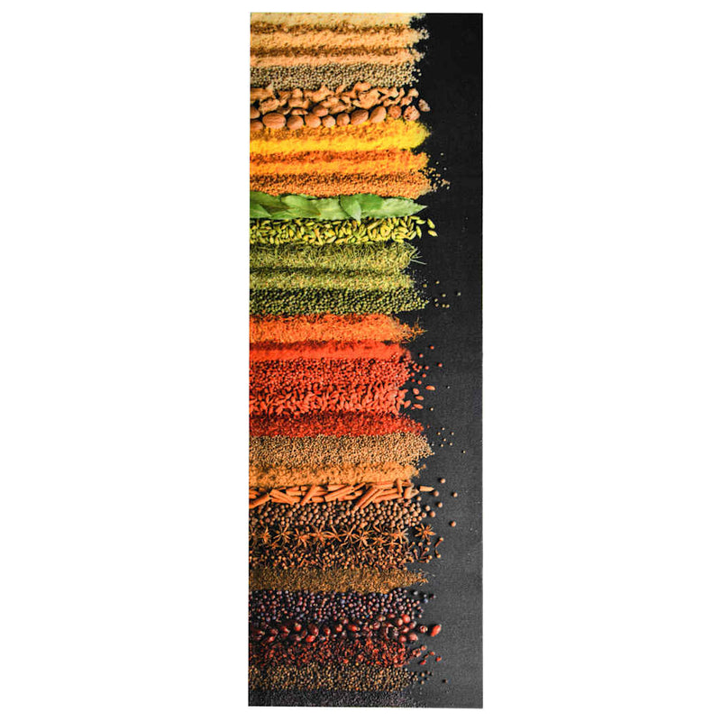 Vidaxl tappetino da cucina lavabile spezie 45x150 cm