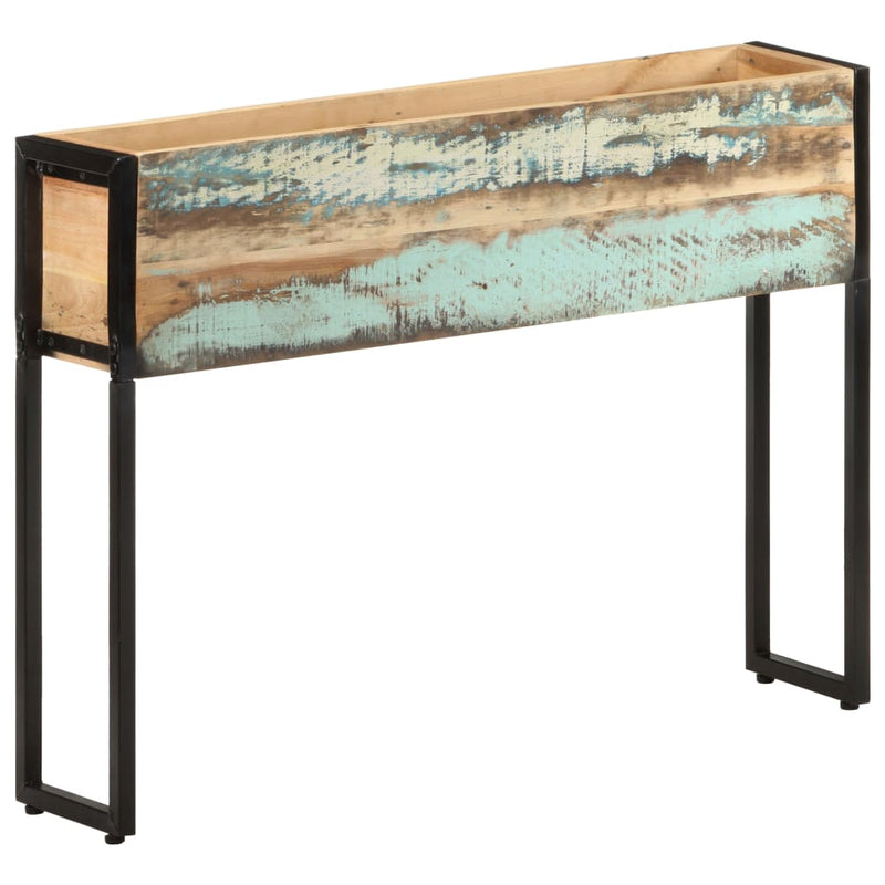 Vidaxl Planning Box 90x20x68 cm de madera reciclada sólida