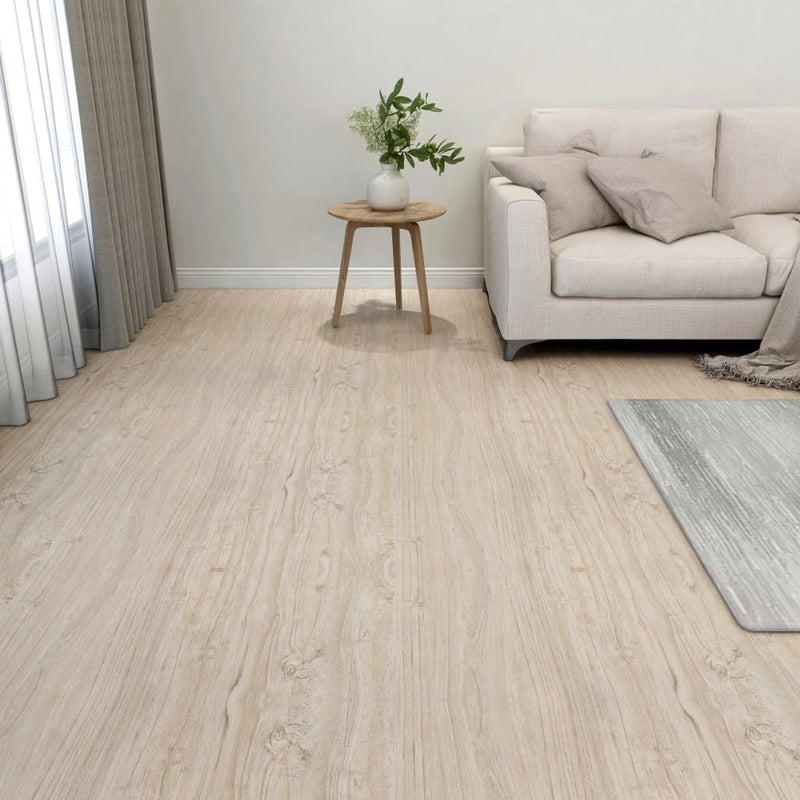 Tablas de piso Vidaxl autoadhesivo 55 st 5.11 m² PVC marrón claro