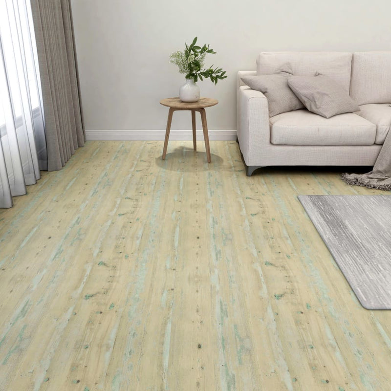 Tablas de piso Vidaxl autoadhesivo 55 st 5.11 m² PVC marrón claro