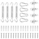 Set di accessori per parasole VidaXL da 12 pezzi in acciaio inossidabile