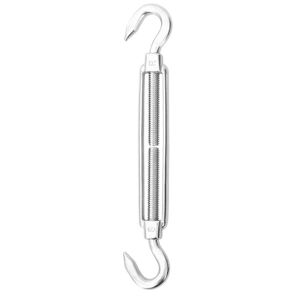 Vidaxl Accessori per tende da sole a 8 pezzi Set di acciaio inossidabile