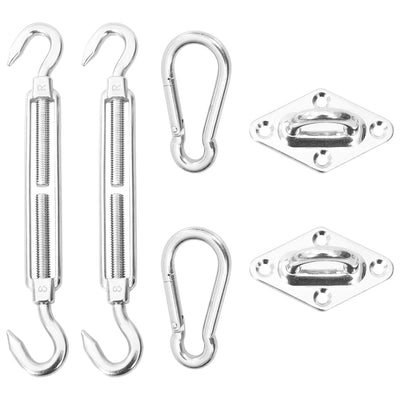 Kit di montaggio da sole a 6 pezzi Vidaxl Acciaio inossidabile