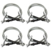 Vidaxl touwen met karabijnhaak 4 st rubber