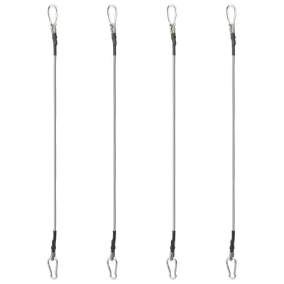Vidaxl corde con Carabiner 4 ST gomma