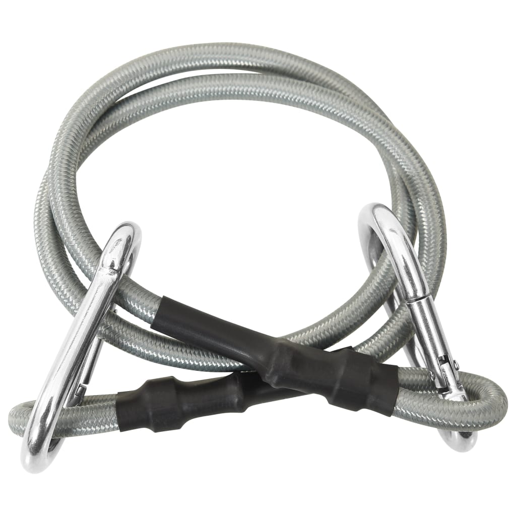 Vidaxl touwen met karabijnhaak 4 st rubber