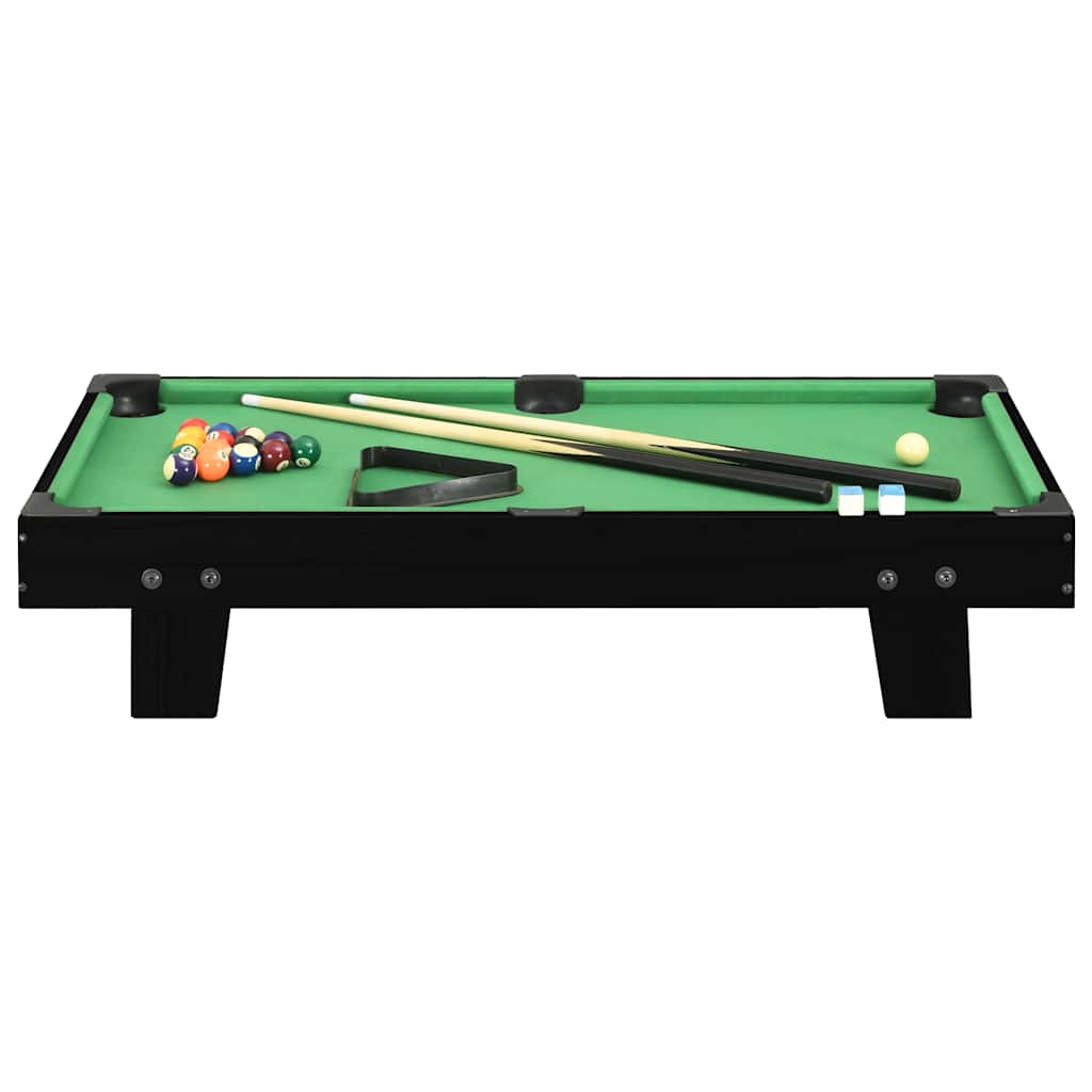Vidaxl Minipool Tabella 3 piedi 92x52x19 cm nero e verde