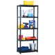 Vidaxl Storage Rack 5 Layer 71x38x170 cm de plástico negro
