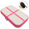 Vidaxl gymnastiekmat met pomp opblaasbaar 60x100x10 cm pvc roze