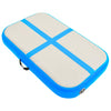 Vidaxl gymnastiekmat met pomp opblaasbaar 60x100x10 cm pvc blauw