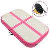 Vidaxl ginnastics tappetino con pompa gonfiabile 60x100x15 cm pvc rosa