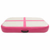 Vidaxl gymnastiekmat met pomp opblaasbaar 60x100x20 cm pvc roze