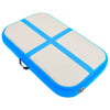 Vidaxl gymnastiekmat met pomp opblaasbaar 60x100x20 cm pvc blauw