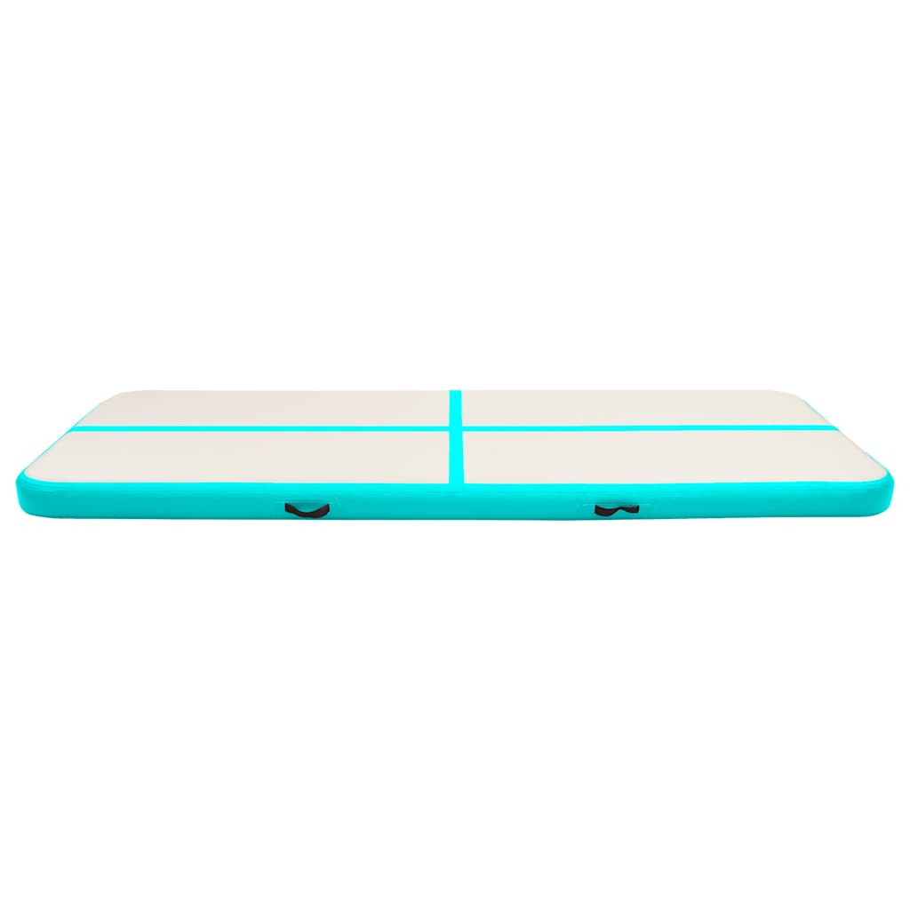 Vidaxl Gymnastics Mat con pompa gonfiabile 300x100x15 cm PVC verde