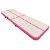 Vidaxl Gymnastics Mat con bomba inflable 400x100x15 cm PVC Pink