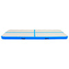 Vidaxl ginnastics tappetino con pompa gonfiabile 500x100x15 cm blu pvc
