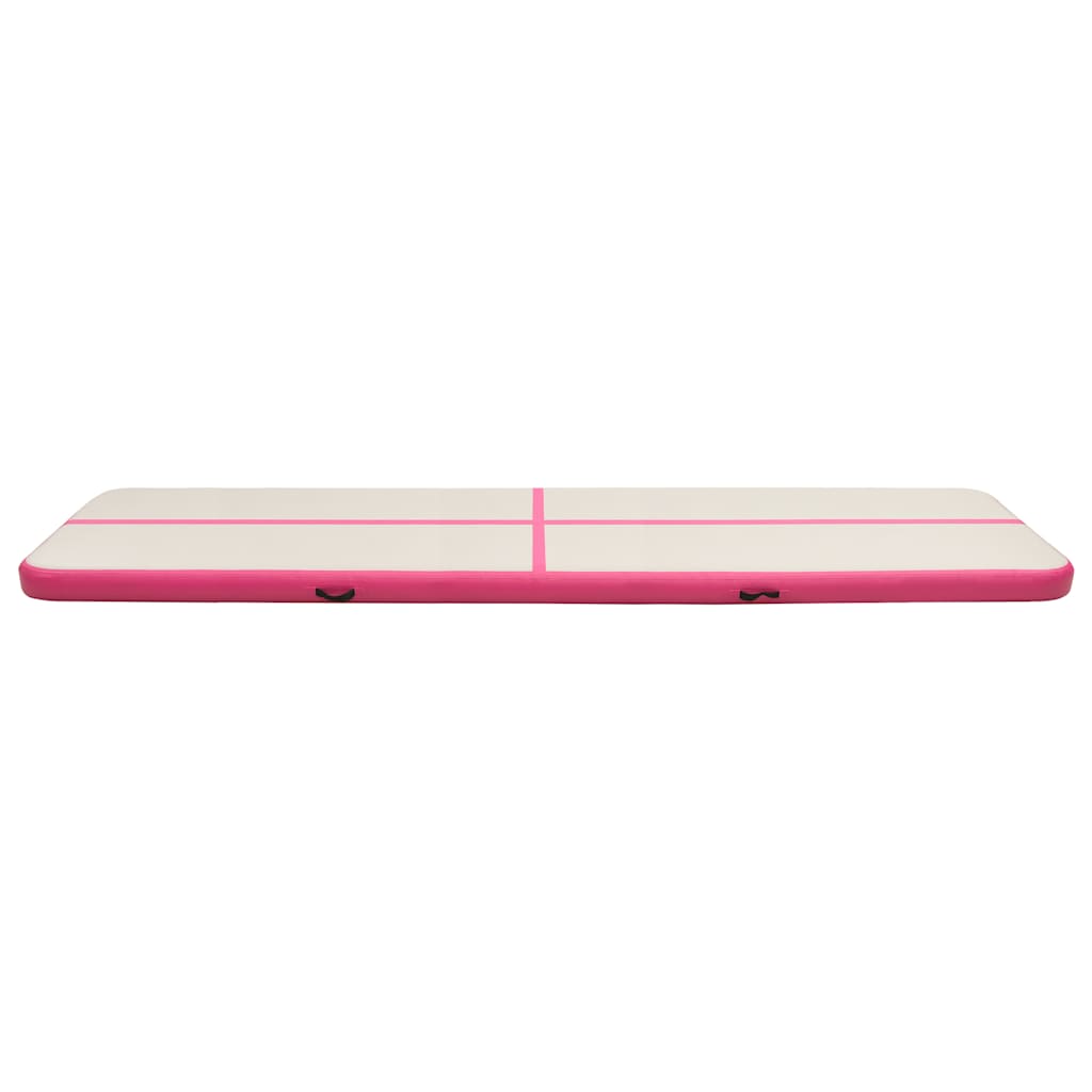 Vidaxl Gymnastics Mat con bomba inflable 700x100x15 cm PVC Pink