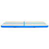 Vidaxl ginnastics tappetino con pompa gonfiabile 800x100x15 cm blu pvc