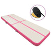 Vidaxl Gymnastics Mat con bomba inflable 400x100x20 cm PVC Pink