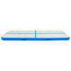 Vidaxl ginnastics tappetino con pompa gonfiabile 400x100x20 cm blu blu