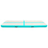 Vidaxl ginnastics tappetini con pompa gonfiabile 400x100x20 cm verde pvc