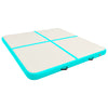 Vidaxl Gymnastics Mat con pompa gonfiabile 200x200x10 cm PVC verde
