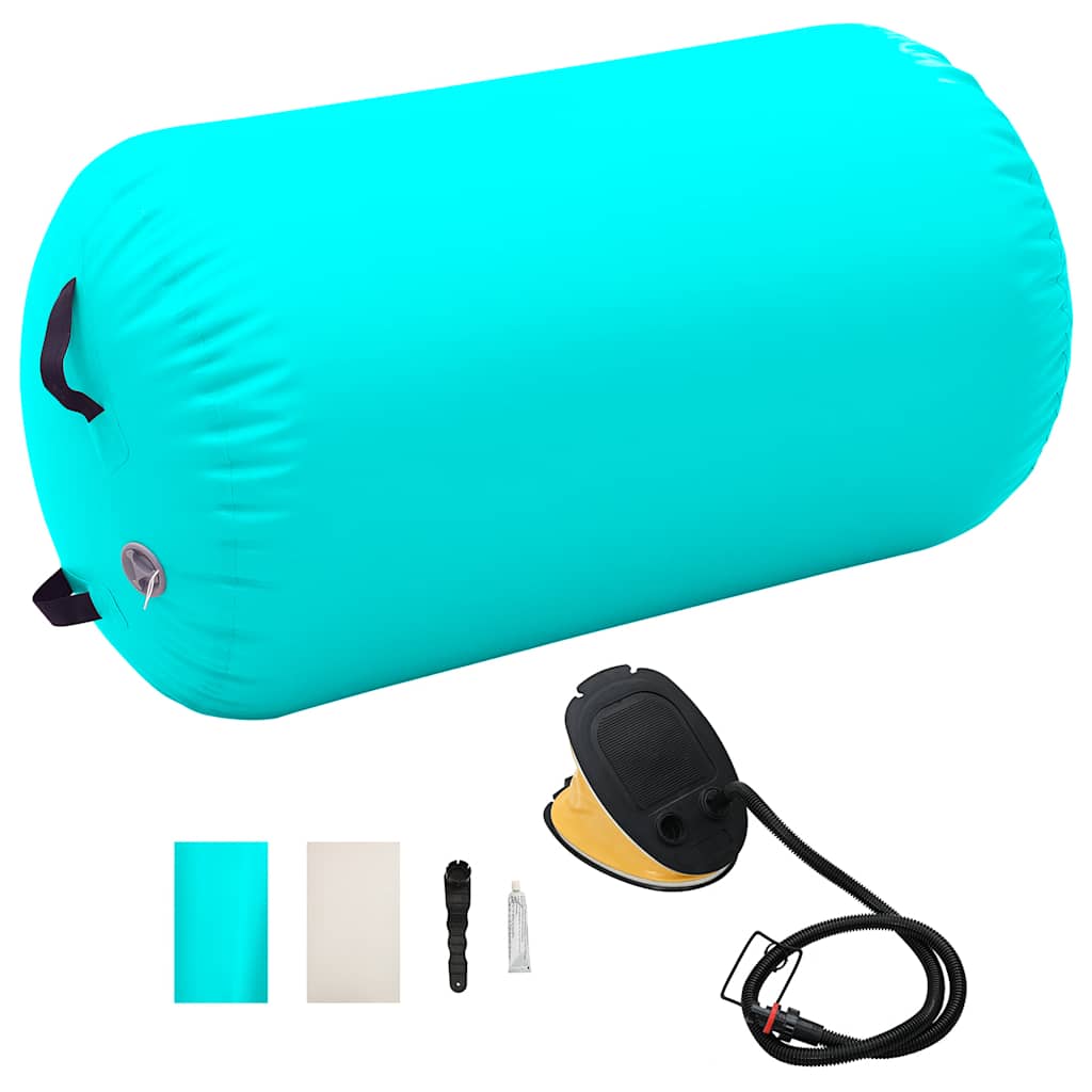 Vidaxl Gymnastics Role con bomba inflable 100x60 cm PVC Green