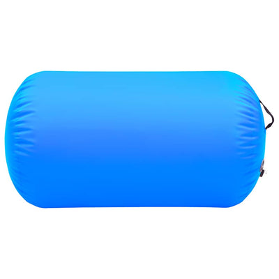 Vidaxl gymnastiekrol met pomp opblaasbaar 100x60 cm pvc blauw