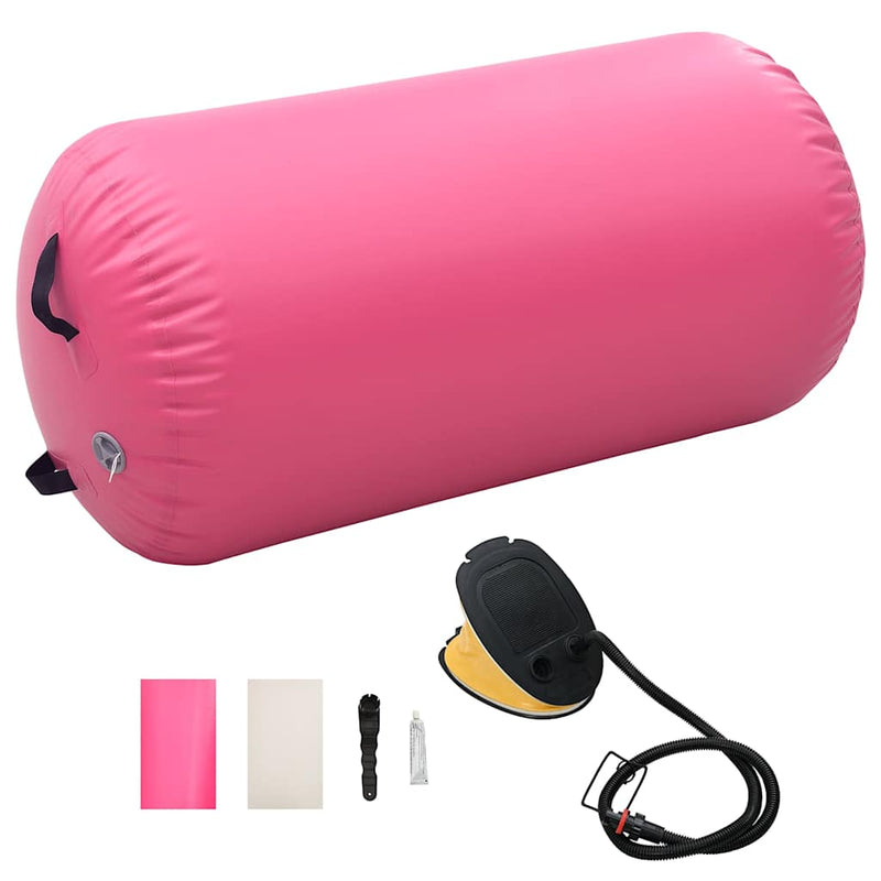 Vidaxl Gymnastics Role con bomba inflable 120x75 cm PVC Pink