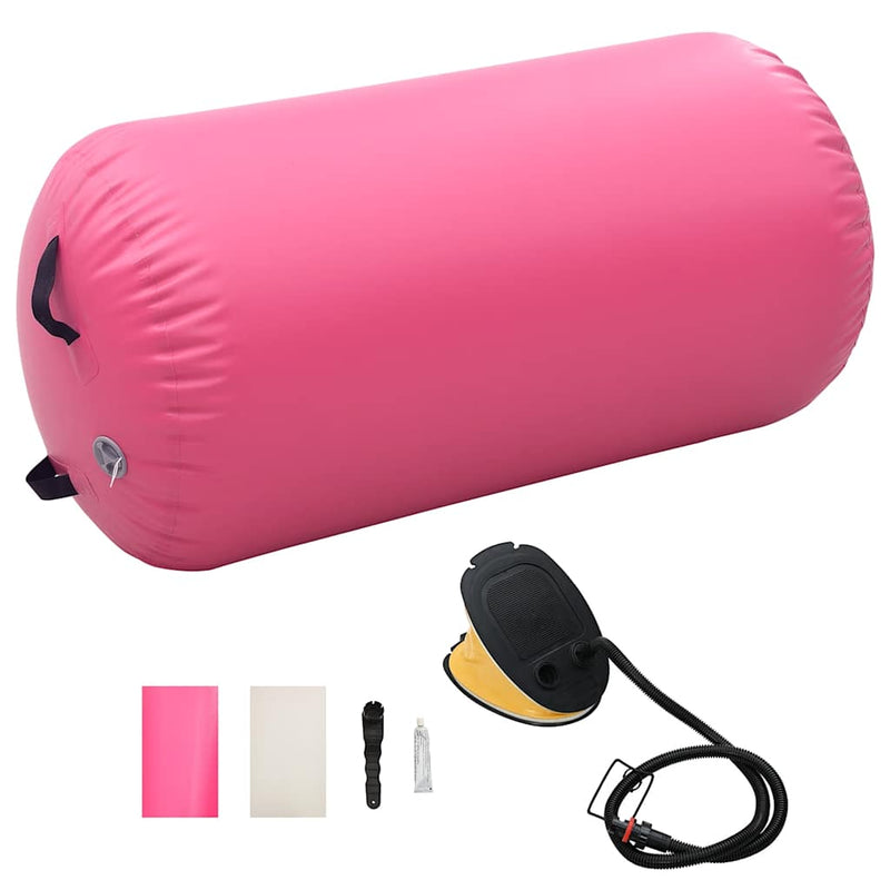 Vidaxl Ruolo ginnastico con pompa gonfiabile da 120x90 cm Pink