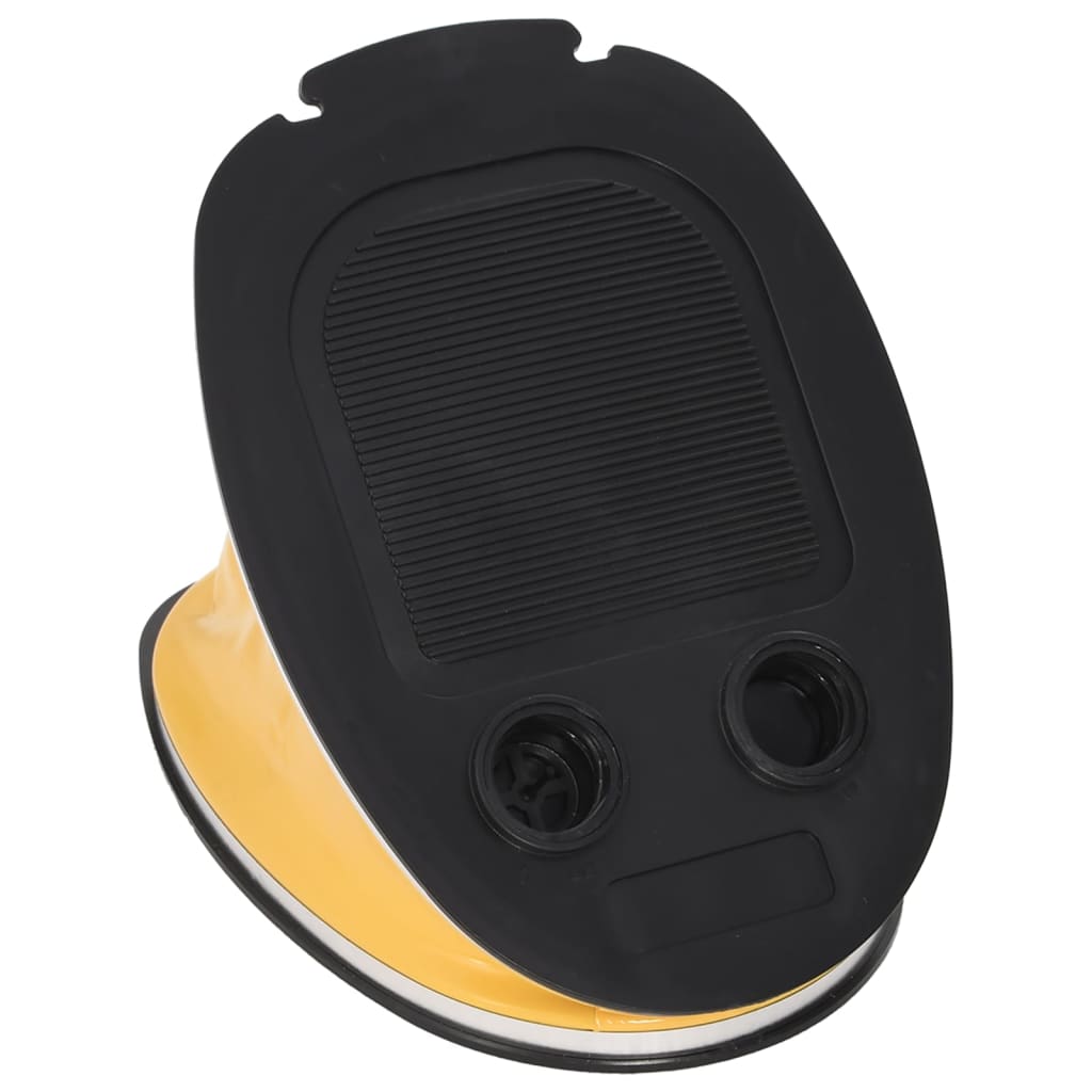 Pompa del piede Vidaxl 26x18 cm PP e PE grigio e giallo
