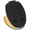 Bomba de pie Vidaxl 26x18 cm PP y PE Gris y amarillo
