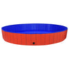 Vidaxl hondenzwembad inklapbaar 300x40 cm pvc rood