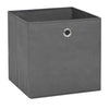 Scatole di archiviazione Vidaxl 4 pezzi 28x28x28 cm tessuto non tessuto grigio