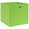 Vidaxl opbergboxen 4 st 28x28x28 cm nonwoven stof groen