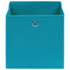 Scatole di archiviazione Vidaxl 10 pezzi 28x28x28 cm tessuto non tessuto blu baby