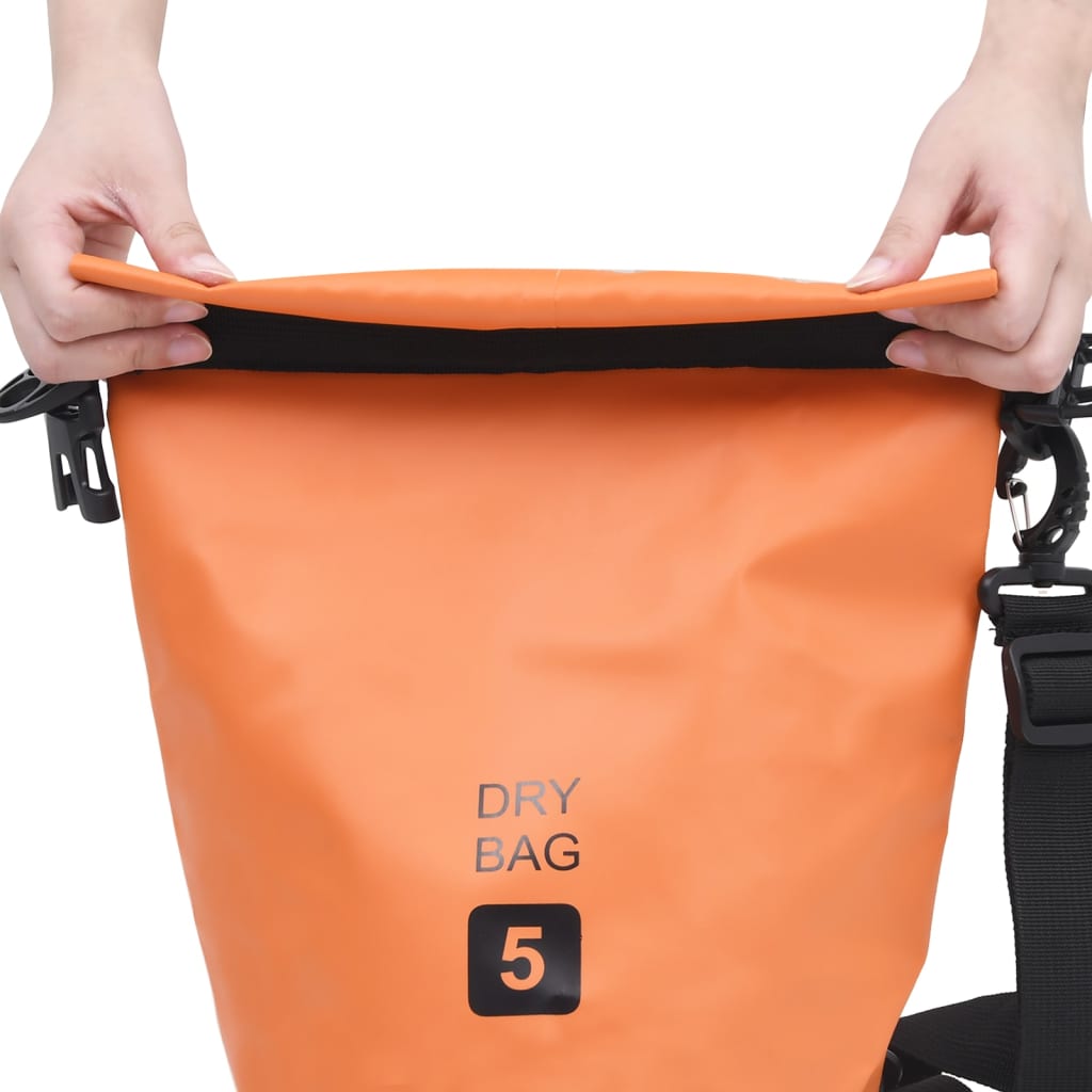 VidaXL Drybag 5 L PVC arancione