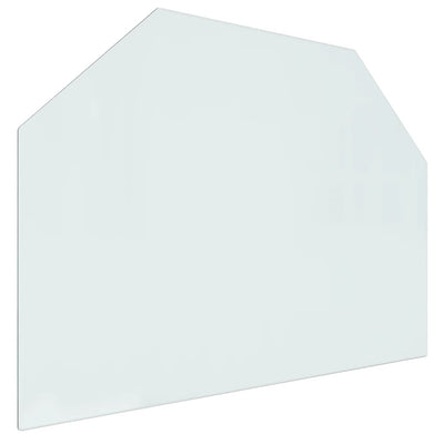 Vidaxl glasplaat openhaard zeshoekig 80x60 cm