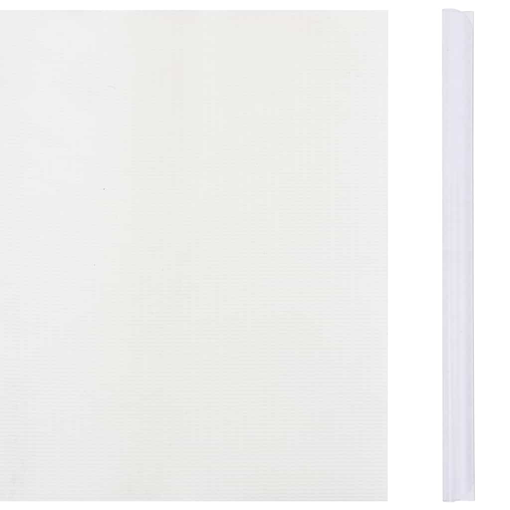 Vidaxl Garden Screen 35x0.19 M PVC bianco