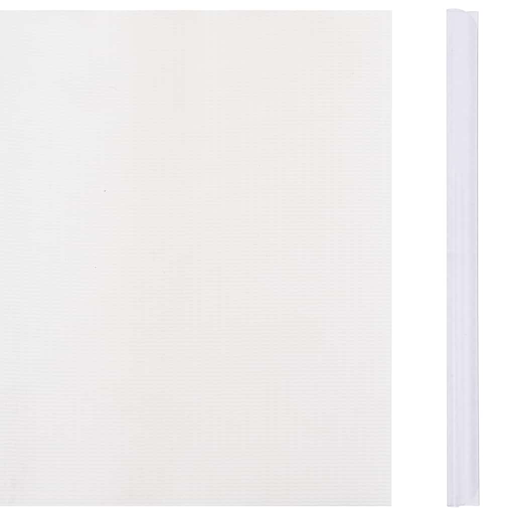 Vidaxl Garden Screen 70x0.19 M PVC bianco