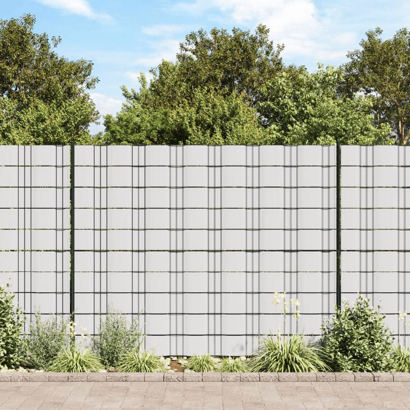 Vidaxl tuinscherm 70x0,19 m pvc wit