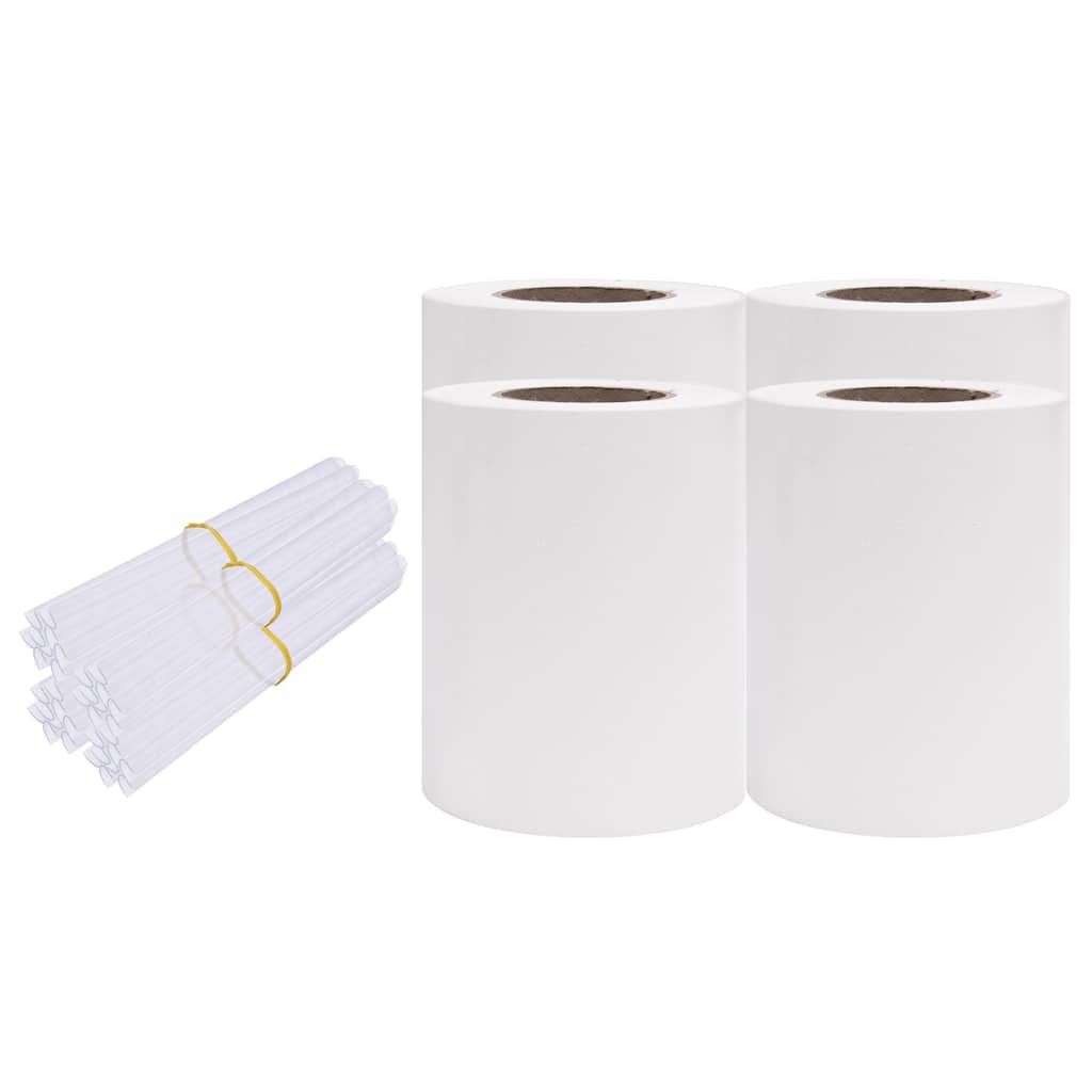 Pantallas de jardín Vidaxl 4 ST 35x0.19 M PVC White