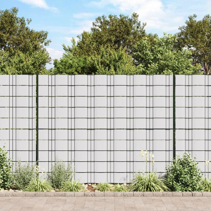 Vidaxl tuinschermen 4 st 35x0,19 m pvc wit