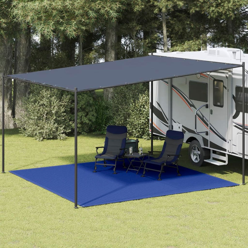 Vidaxl Tent Tappet 400x400 cm HDPE Blue