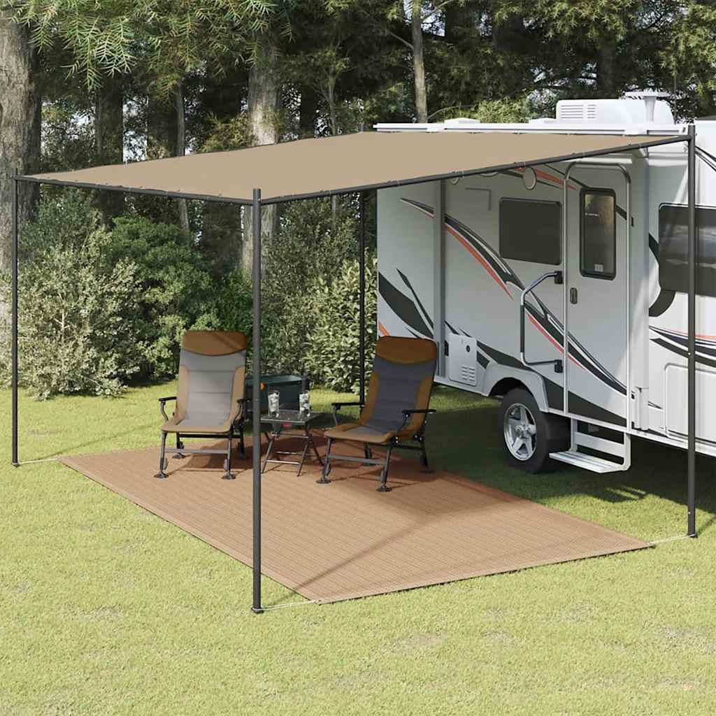 Alfombra de carpa Vidaxl 250x400 cm Taupe