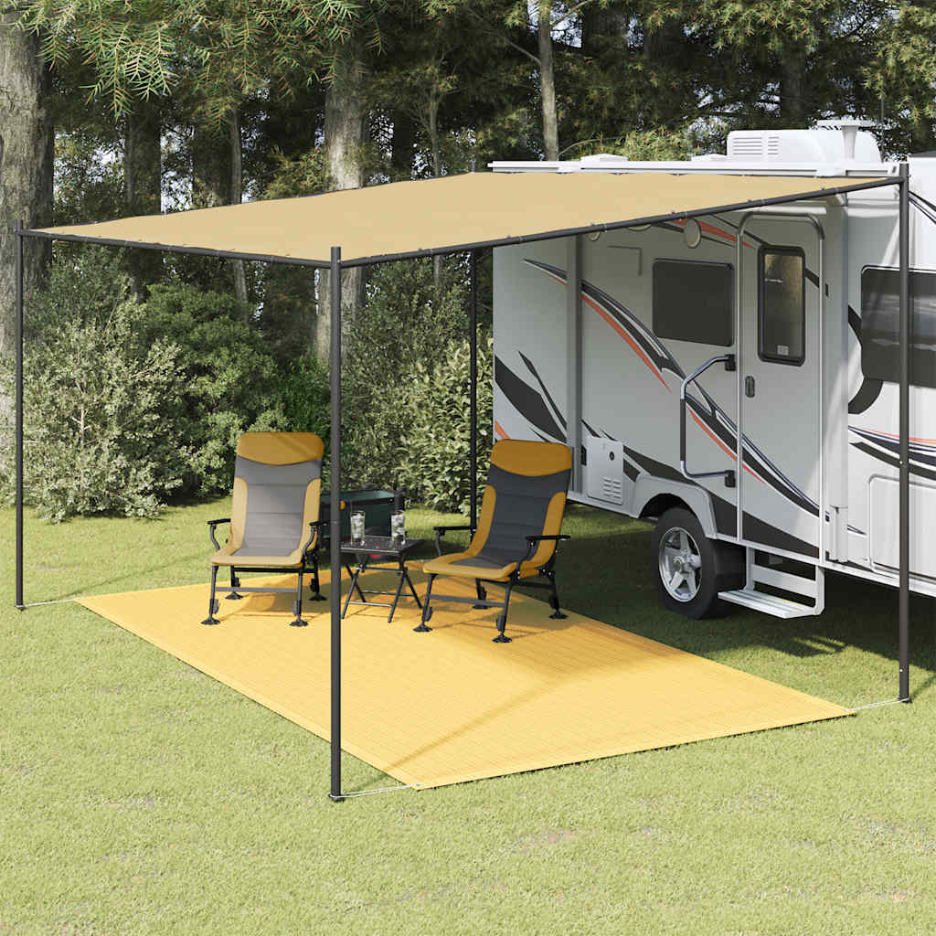 Tappeto per tenda VidaXL 200x400 cm beige