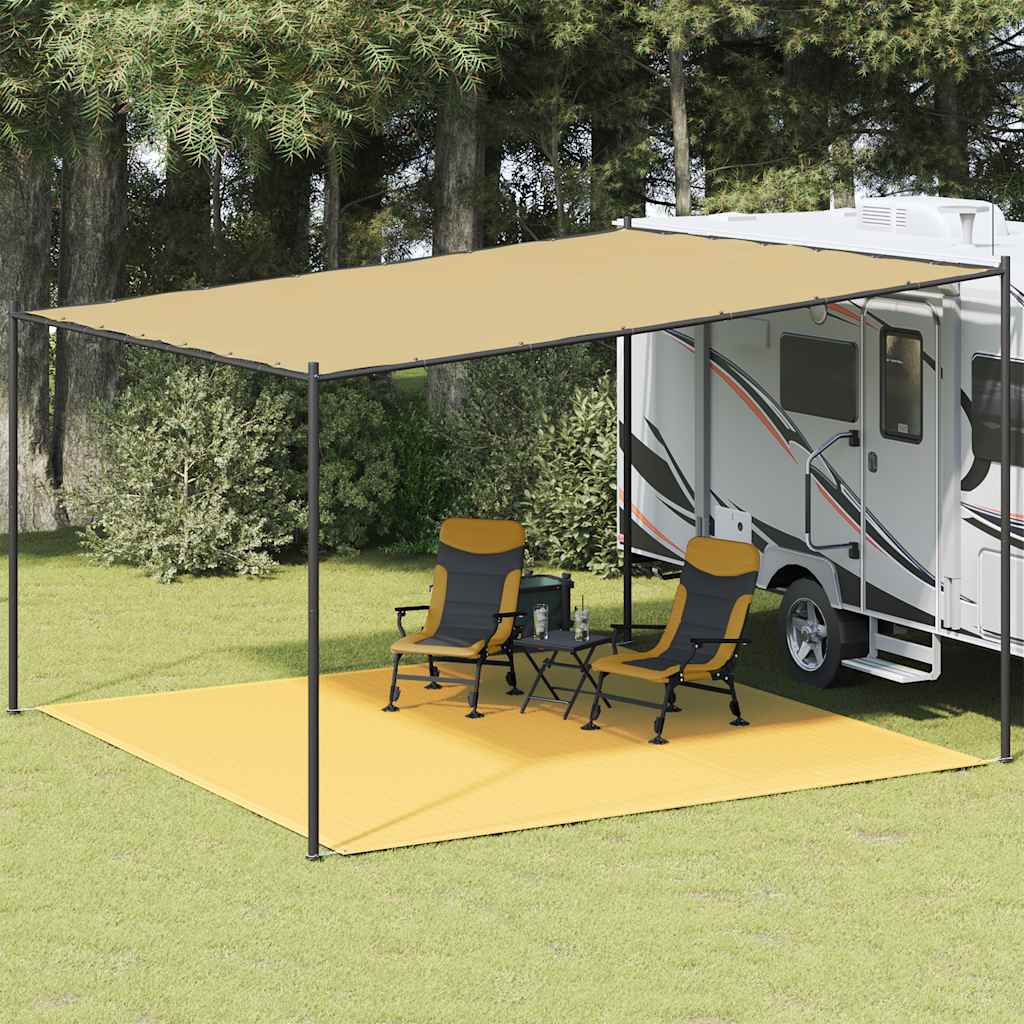 Tappeto tenda Vidaxl 400x400 cm beige