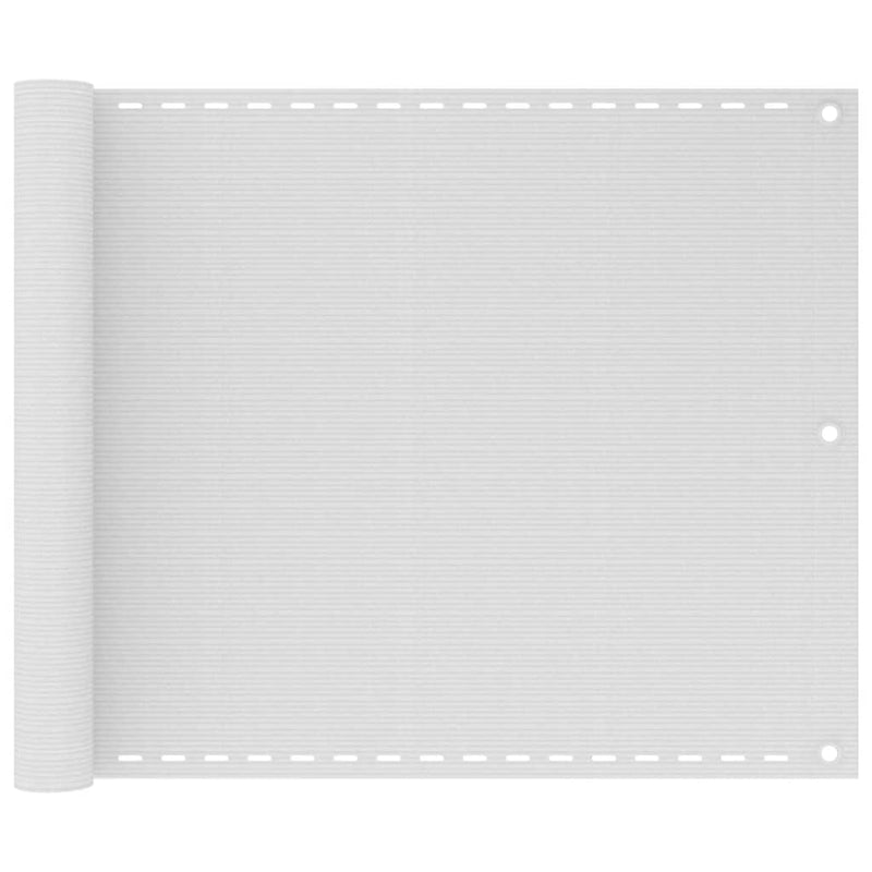 Vidaxl balkonscherm 75x500 cm hdpe wit