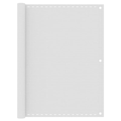 Vidaxl Balcony Schermata 120x400 cm HDPE White